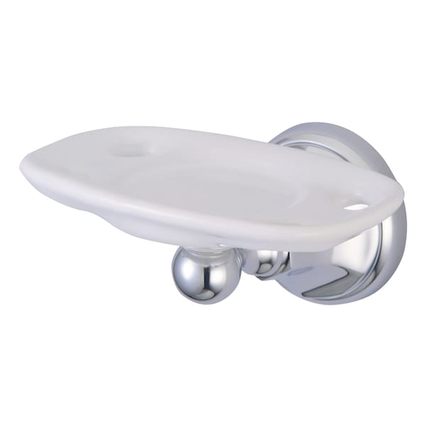 Metropolitan Toothbrush And Tumbler Holder, Chrome